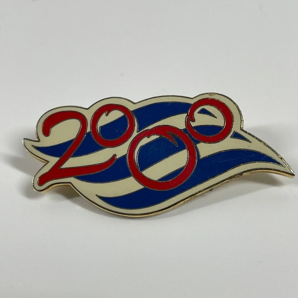 Disney DCL Memory Box Cruise Line Pin Vintage 2000 Millennium Red White Blue
